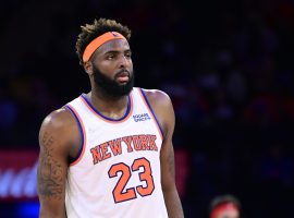 Center Mitchell Robinson from the New York Knicks has been one of their best defenders since getting drafted in 2018. (Image: Steve Ryan/Getty)