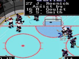 Hockey and video game fans love NHLPA 93 from Electronic Arts Sports Network for the ability to fight and knock out players. (Image: Electronic Arts Sports Network)
