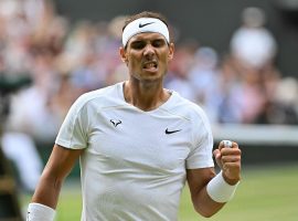 An ailing Rafael Nadal outlasted Taylor Fritz to reach the Wimbledon semifinals. (Image:  Getty/AFP)