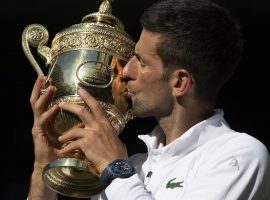 Novak Djokovic won his fourth straight Wimbledon title, but may not be able to play in the US Open later this summer. (Image: Getty)