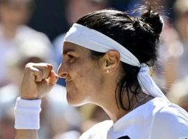 Ons Jabeur will become the first African woman to reach a Grand Slam singles final when she takes on Elena Rybakina in the Wimbledon final on Saturday. (Image: Toby Melville/Reuters)