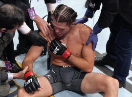Yair Rodriguez won the main event at UFC on ABC 3 Saturday after Brian Ortega (pictured) injured his shoulder. (Image: Jeff Bottari/Zuffa)