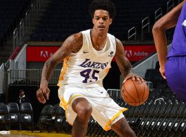 Shareef O’Neal played four games with the Los Angeles Lakers in the NBA 2K23 Summer League in Las Vegas. (Image: Getty)