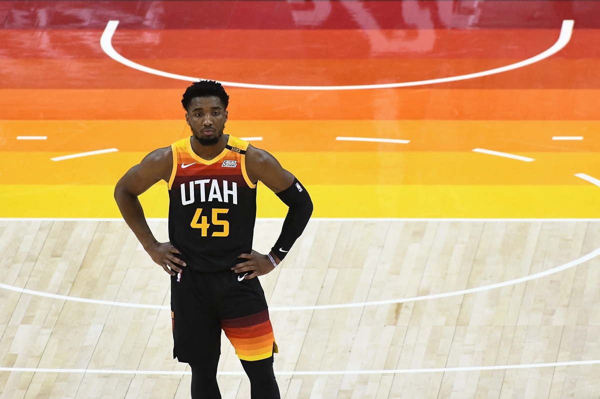 Utah Jazz Donivan Mitchell Spider NOT no trade