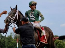 Wit and Jose Ortiz will move to grass for Friday's Grade 2 National Museum of Racing at Saratoga. (Image: Francesca Le Donne Photo/NYRA.com)