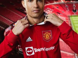 Cristiano Ronaldo was at the heart of United's campaign to launch the home shirts for the 2022-23 campaign. (Image: mufc.com)