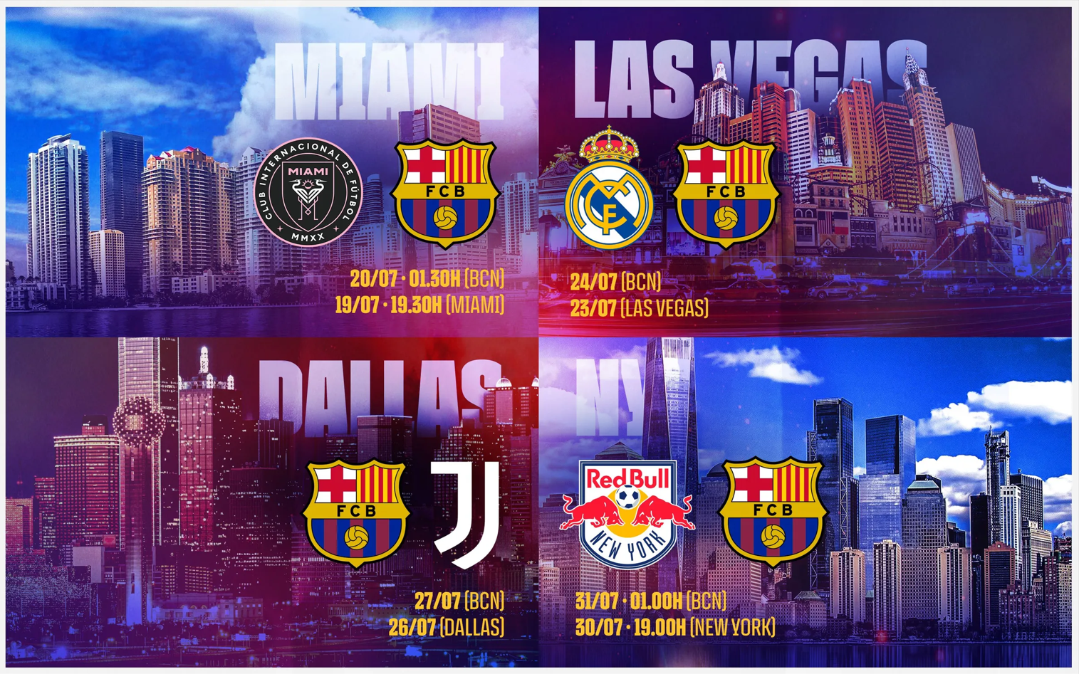 Barcelona's US summer tour