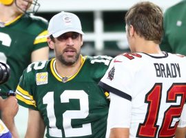 Aaron Rodgers from the Green Bay Packers and Tom Brady of the Tampa Bay Bucs are among the elite quarterbacks in the NFL, so it’s no surprise to see them in Tier 1 of The Athletic QB Rankings. (Image: Getty)