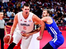 Nikola Jokic, playing for Serbia in the 2019 FIBA World Cup, won the NBA MVP in back-to-back seasons with the Denver Nuggets. (Image: Di Yin/Getty)