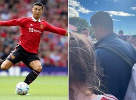 Cristiano Ronaldo left Old Trafford long before the friendly with Rayo Vallecano was over on Sunday. (Image: dailystar.co.uk)